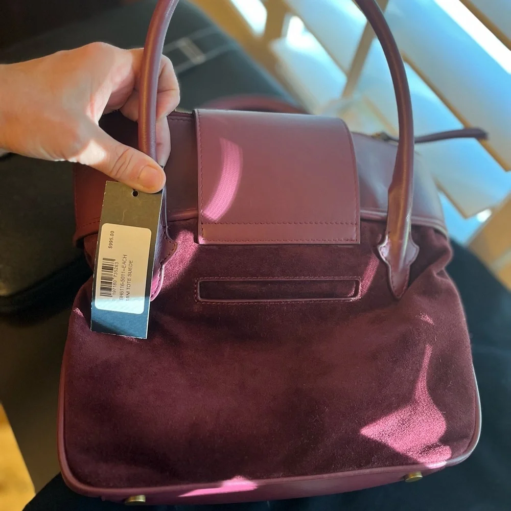 Lucchese Two-Tone Leather Handbag - Picture 12 of 13